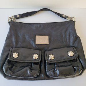 COACH Soft LEATHER black Hobo style handbag